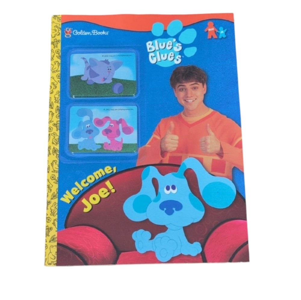 NIP Blue’s Clues “Welcome, Joe!” Golden Book + Original Magnets (2002)